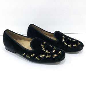 Stubbs and Wootton Velvet Ants Bugs Embroidered Loafers Slippers